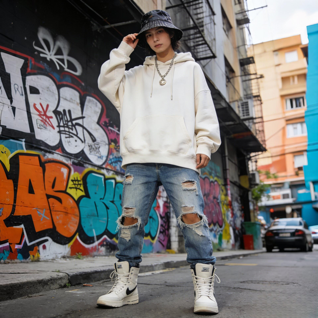 生成牛仔服装模特场景图 (3)